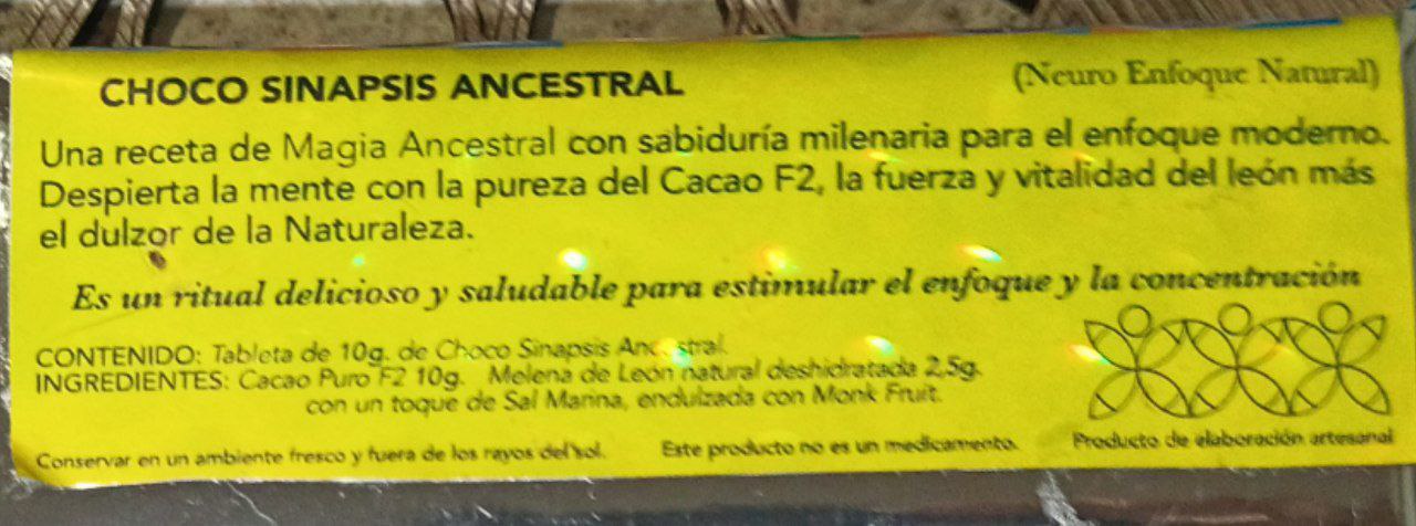 Choco Sinapsis Ancestral (Neuro Enfoque Natural) - 2